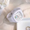 New Lovely Cartoon Kids Watch Square Luminous Watch Fashion Silicone Sports Watch for Students Luminous Watch. 