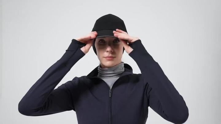 GADIEMKENSD Women's Winter Fleece Ponytail Hat Reflective Baseball Cap with Drop down Ear Warmers Golf Sports Cap M24