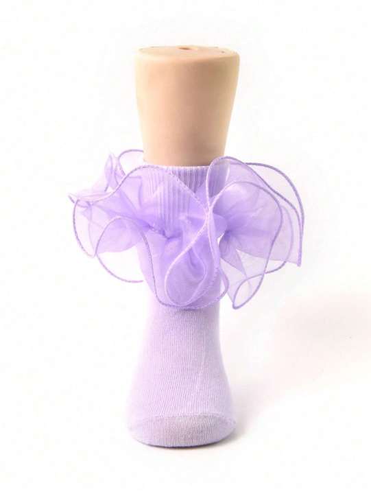 2%20Pair%20Princess%20Style%20Frill%20Trim%20Socks%20For%20Baby%20Girls/Toddlers/Kids%20-%20Image%203
