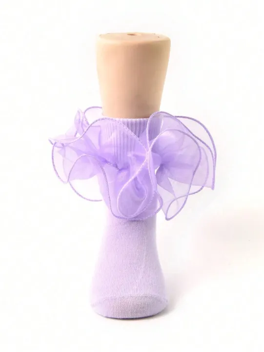 2%20Pair%20Princess%20Style%20Frill%20Trim%20Socks%20For%20Baby%20Girls/Toddlers/Kids%20-%20Image%203