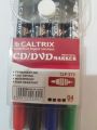 Caltrix Double Side Nib Permanent CD Marker/OHP Pen | Clatrix CD/DVD Fast Drying Fade Resistant Permanent Pen. 