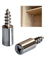 20pcs Shelf Support Pegs With Screws - Sturdy Support for Cabinets, Shelves, Furniture.