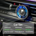 New Car Air Outlet Fan USB Cooling Fan with Color Changing Light 3 Speed Fan Car Rear Seat Heat Dissipation Car Accessories.