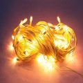fairy lights 15 feet size String Lights golden colour, silver.green.blue. red many colors Christmas Lights Indoor Clear Wire, IP65 Warm Fairy Lights for Outdoor Indoor Bedroom Garden Christmas Tree Wedding(golden). 