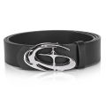 Fashion And Creative Geometric Alloy Pin Buckle Belt Simple Men's Casual Belt Individual Men's Birthday Wholesale.