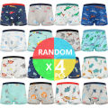 4/8/12 Pcs Boys Boxer sets Briefs Kids Cotton Underwear Baby Underpants Teenager Cartoon Dinosaur Print Soft Children Panties.