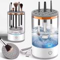 Electric USB Makeup Brush Cleaner & Dryer Kit | Automatic Spin Makeup Brush Washing Machine | Quick Dry Makeup Brush Cleaner | Portable Electric Brush Cleaner for Foundation, Powder & Eyeshadow Brushes | Beauty Tool for Women. 