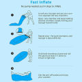 Portable Lazy Inflatable Sofa - Outdoor & Indoor Foldable Air Mattress, Quick-Fold Sofa Bed for Lunch Breaks. 