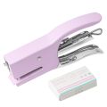 Metal Handheld Stapler Heavy Duty Office Desk Stapling Tool Colorful Ergonomic Stapler for School Home Paper Binding Equipment. 