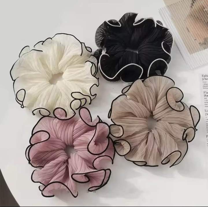 Premium%20Chiffon%20Pleated%20Scrunchies%20for%20Women%20&%20Girls%20%E2%80%93%20Stylish%20Hair%20Ties%20-%20Image%202
