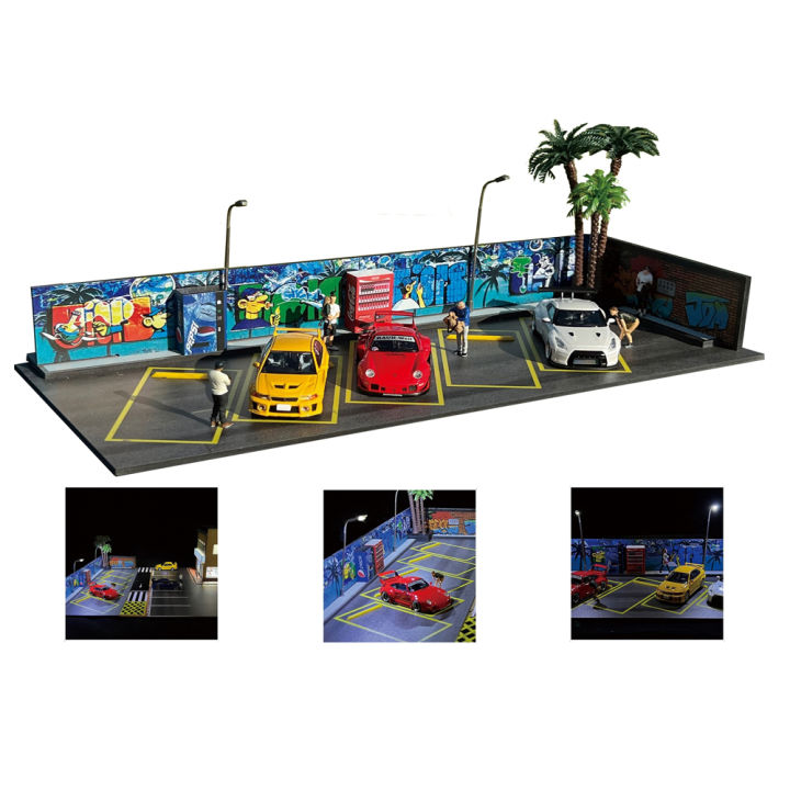 GFans%201/64%20Scale%20Car%20Garage%20Miniatures%20Model%20Car%20Parking%20Lot%20Diecast%20Scene%20Display%20Vehicle%20Scene%20Toy%20Background%20Collection%20-%20Image%205