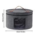 Large Capacity Storage Box with Zippered Lid Multi Function Hat Storage Bucket Clothes Travel Case Storage Bins. 