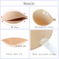 Invisible Adhesive Strapless Bra Backless Sticky Bra Push Up Silicone Bra for Women Wedding Thin Lingerie with Transparent Strap.