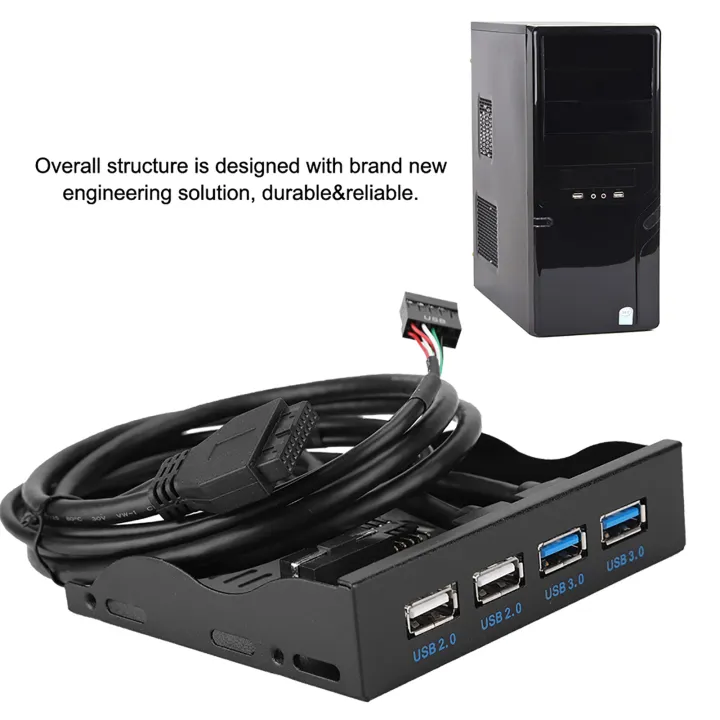 USB%202.0%20Floppy%20Drive%20Front%20Panel%203.5-inch%2019PIn%20T9%20Pin%20High%20Speed%20USB3.0+USB2.0%204-Port%20Floppy%20Drive%20Front%20Panel%20-%20Image%203
