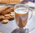450ml Double Wall Glass Coffee Mug,Double wall insulated Glass Mug Borosilicate Glass Mug. 
