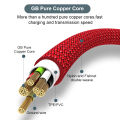 USB Type C Extended 5-Meter USB C 6A Super- Charging Cable Suitable For Huawei,Xiaomi,Vivo,OnePlus, And Leeco Phone Data Cable. 
