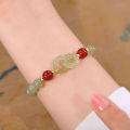 Summer Valentine's Day Gift Love Heart Jade Beads Charm Bracelet for Women Girl Fashion Natural Bracelet To Love Jewelry Gifts.