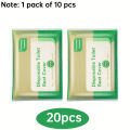 50/20pcs flushable toilet mat, disposable toilet seat, public restroom, airplane and camping, adult toilet essentials.