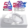 PD 20W Type C Charger Fast Charging Adapter For iPhone 17 13 11 12 14 15 16 Pro Max Plus Original Charger USB Type C Cable.