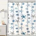 1pc With Pattern Shower Curtain PEVA Waterproof Shower Curtain Bathroom Partition Curtain Bathroom Decoration Accessories.