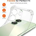 Mi Redmi 13C Transparent Anti Shock Corner Bumper 1.5mm Soft Jelly Cover. 