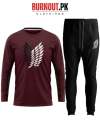 BURNOUT.PK Unisex Summer Wings Printed Full Sleeve  Multicolor Trendy Casual  Breathable fabric T-Shirt & Trouser track suit Outfit for Men & Women. 