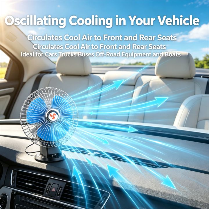 1Pcs%206%20Inch%2012V%2025W%20Portable%20Oscillating%20Car%20Cooling%20Fan%20Low%20Noise%20Metal%20Safety%20Guard%20For%20Vehicle%20Truck%20RV%20Boat%20-%20Image%204