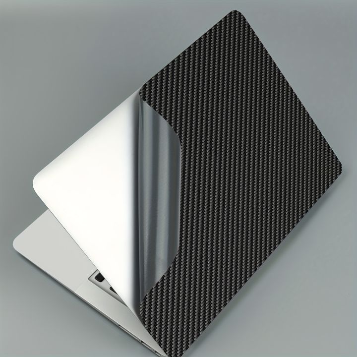 HUADO%202-Piece%20Set%2012.1%2013%2013.3%2014%2015%2015.4%2015.6%20Carbon%20Fiber%20Laptop%20Sticker%20Universal%20Net%20Sticker%20Reusable%20Laptop%20Case%20(Black)%20-%20Image%204