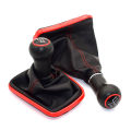 23mm For Volkswagen VW Golf 4 IV MK4 GTI R32 Bora Jetta 5 Speed Black Frame Gear Shift Knob Lever Gaiter Boot 1999-2004.