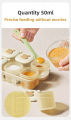 Baby Food Storage Containers with Lids, Includes Steamer Cake Molds & Ice Cube Trays for Infant Meals. 