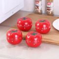 Red Tomato Shape Kitchen Timer Mechanical Countdown Clock Cute Cooking Gadget Durable Reminder Alarm for Pomodoro Timing. 