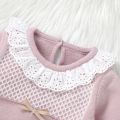 2pcs Autumn Winter Doll Collar Long Sleeve Sweaters + Solid Color Long Pants Baby Girls Clothing Sets Baby 0-9M Tops & Bottoms. 