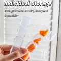 Portable transparent jewelry box earring necklace earring tray storage box small earrings anti-oxidation box.