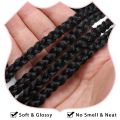 30inch Crochet Box Braids Hair pre looped Goddess Box Braids Crochet Braiding Hair 1/5/7 Packs Crochet Box Braids Synthetic Hair. 