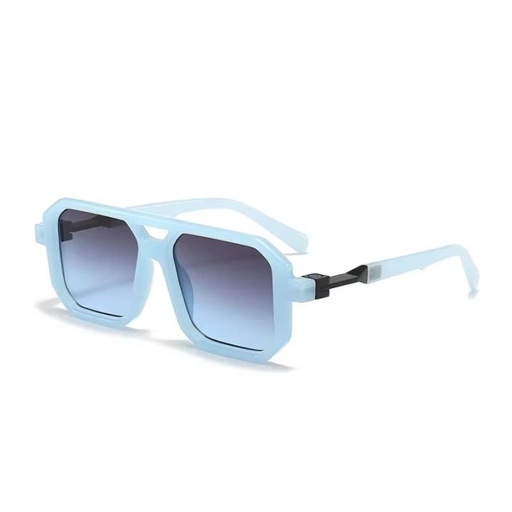 Trendy%20Retro%20Literary%20Modern%20Double%20Bridge%20Square%20Frame%20Sunglasses%20Fashionable%20Car%20Sunglasses%206125%20-%20Image%202