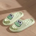 Summer Beach Slides Bathroom Anti Slip Slipper Non-Slip Home Flip Flops Cartoon Frog Soft Sandals. 