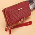 Simple Pu Leather Wallet for Women Tassel Coin Purse Card Holder Designer Women's Wallet Double Zipper Female Clutch Money Bags. 