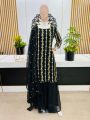 3 pc Hania Amir most famous beautiful dress full of pearl work in  georgette stuff best quality😍 available in small size black colour. 
