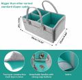 Baby Diaper Caddy Organizer bag Portable diaper caddy Baby diaper storage basket, Multi-compartment diaper bag, Travel diaper organizer bag, Large diaper caddy tote, Baby changing station organizer (Multicolor) (Pack of 1). 