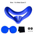 Comfortable Anti Sweat Washable Eye Mask Silicone Face Pad&Lens Cover&Cloth For Meta Quest 3/3s/2 VR Accessories 3S Idea .