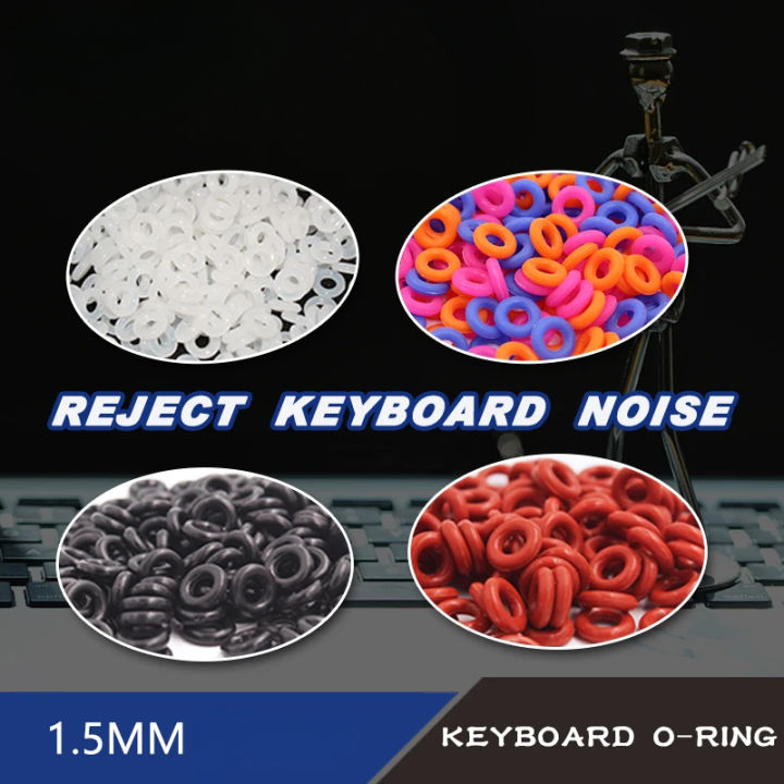 Curated visual reference: Visual Reference: 128Pcs Keycaps O Ring Seal Switch Sound Dampeners Keycap Puller