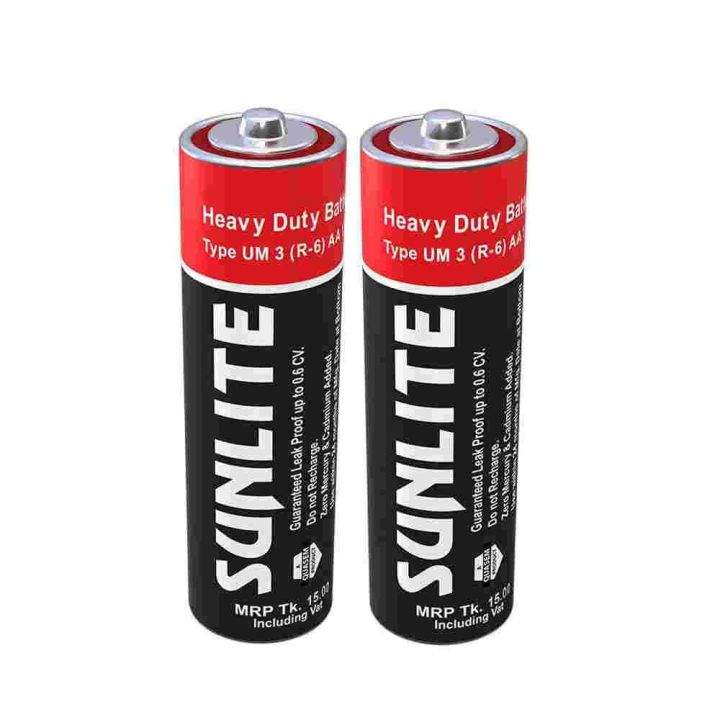SUNLIGHT HEAVY DUTY AAA BATTERY – 1.5V (PACK OF 2*3) /6Ps Batteries ...
