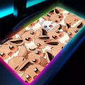 90x40cm LED Mouse Pad Pokemons PC RGB Desk Mat Gamer Office Backlight Carpet Keyboard Table Gaming Gengars Accessories Mousepad. 