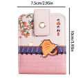 Cartoon Panda /Cat Mini Portable Lipstick Bag With Mirror Chinese Style Small Cosmetic Bag Girl's Travel Makeup Storage Bag Gift. 