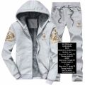 w Shirt: double fleece.
Medium size.
Chest size 19.length 28.
Trouser.length 40.
LARGE: 
chest size 21.length 29.
Trouser.length 41.
X- large.
Chest size 23 .length 30.
Trouser.length 42.
Best for winter.. 