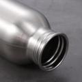 Simple Single Walled Water Bottle Leak-Proof Stainless Steel Bicycle Water Bottles Bamboo Lid Metal Flask Portable Sports Kettle.