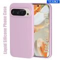 Official Liquid Silicone Phone Case for GOOGLE Pixel 10 Pro 9 A Pro XL Soft TPU Skin Touch Feeling Shockproof Protect Back Cover.