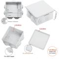 1/10pc RA White Waterproof IP65 DIY Power Case Junction Box Indoor Wire Shell Electric Control Cable Branch for Home Automation. 