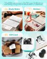 Phomemo Sticker Printer T02 Inkeless Maker Mini Printer Portable Bluetooth Thermal Pocket Photo Printer for Study Notes DIY. 