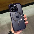 Luxury Magnetic Plating Clear Case For Magsafe Wireless Charging iPhone 11 12 13 14 15 16 17 Pro Max Air Plus Shockproof Cover. 